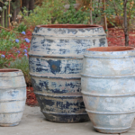 Lined Jar Planter — Set of 3 — Aegean Sea