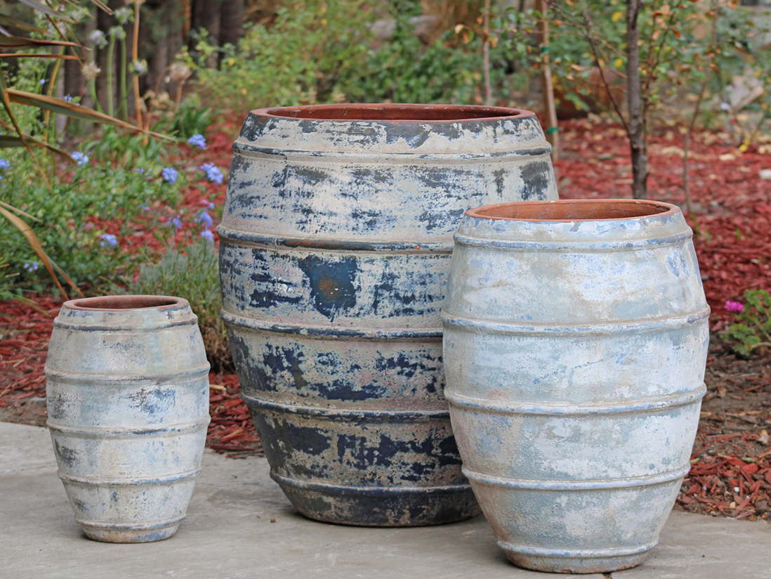 Lined Jar Planter — Set of 3