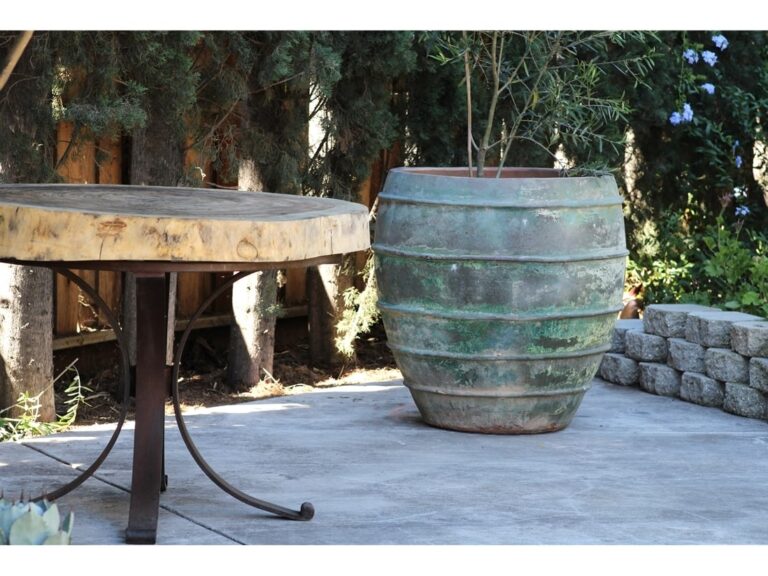 Lined Jar Planter, Set of 3: Verdigris