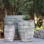 Lined Jar Planter — Set of 3 — Verdigris