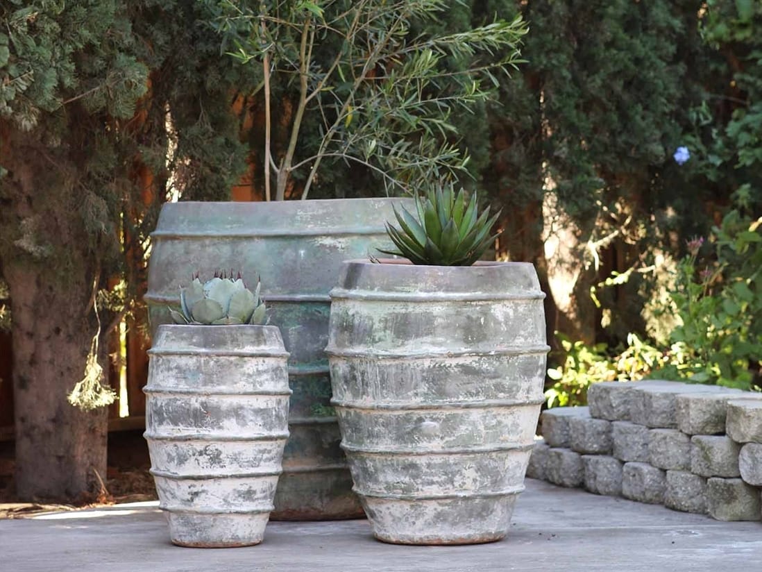 Lined Jar Planter — Set of 3