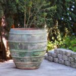 Lined Jar Planter — Set of 3 — Verdigris