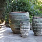 Lined Jar Planter — Set of 3 — Verdigris