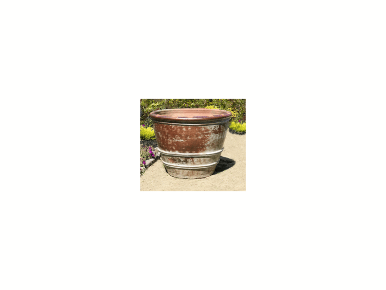 Roll Rim Citrus Planter: Set of 3, Heirloom White