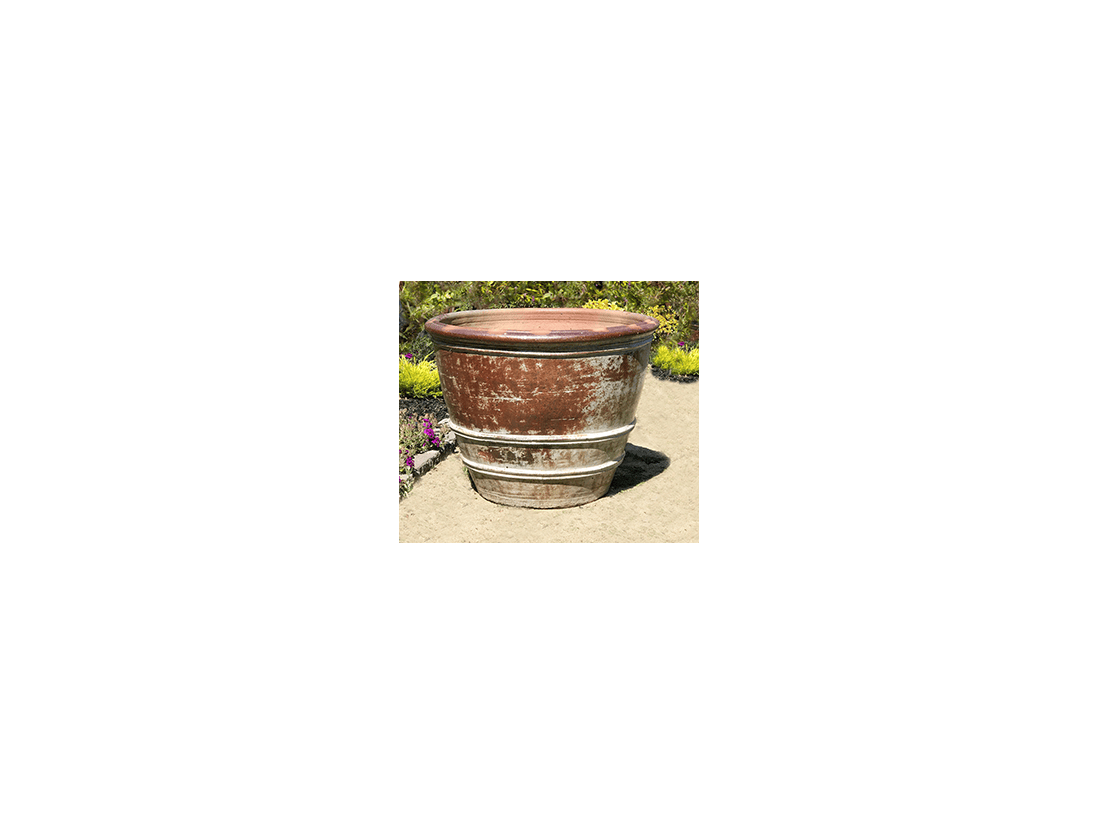 Roll Rim Citrus Planter — Set of 3