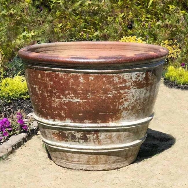 Roll Rim Citrus Planter — Set of 3