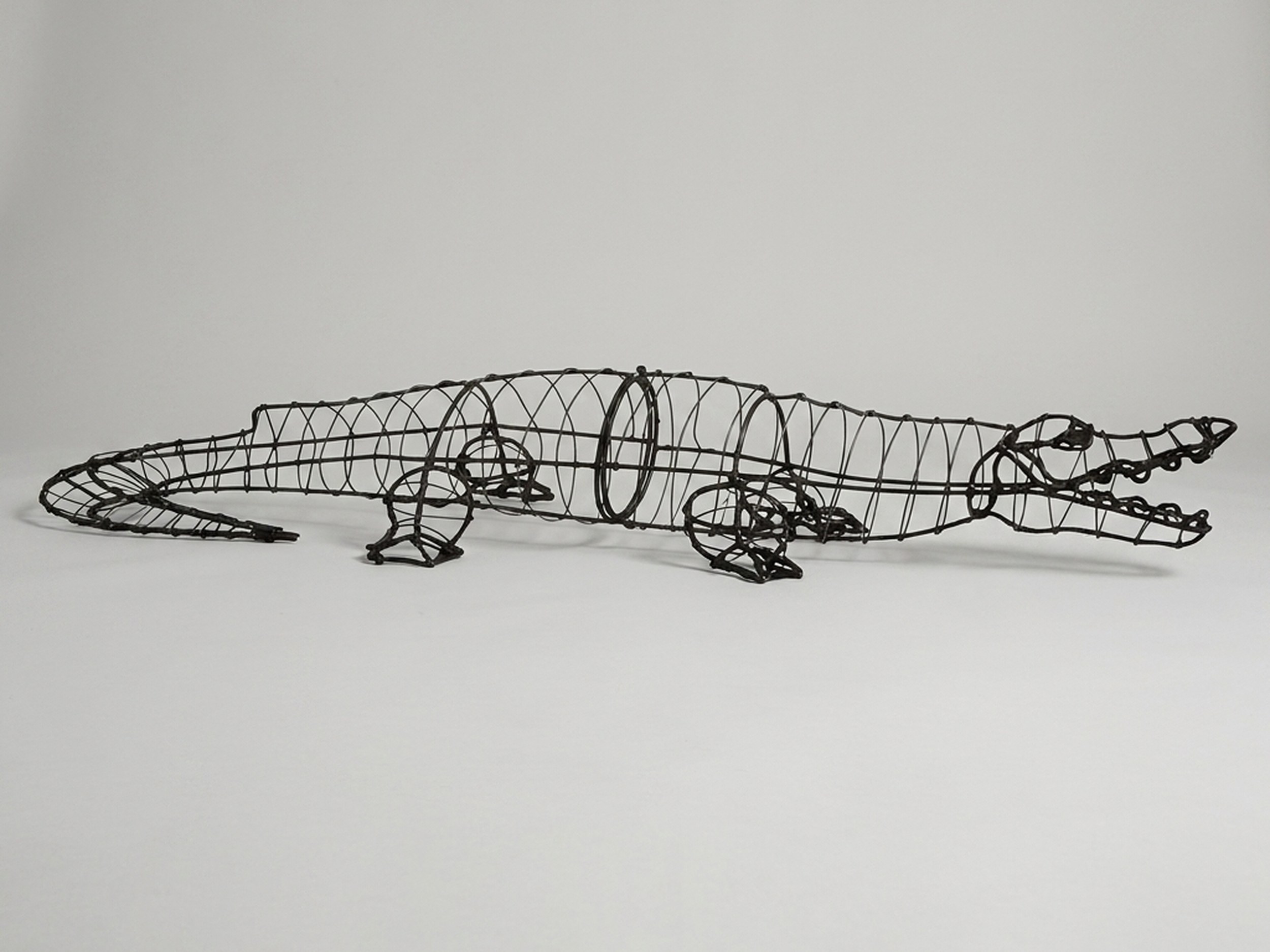 Alligator Topiary, Wire frame, 9 in Alligator Topiary, Wire frame, 9 in