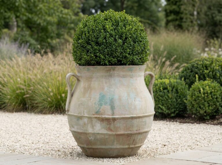Boxwood in a Planter