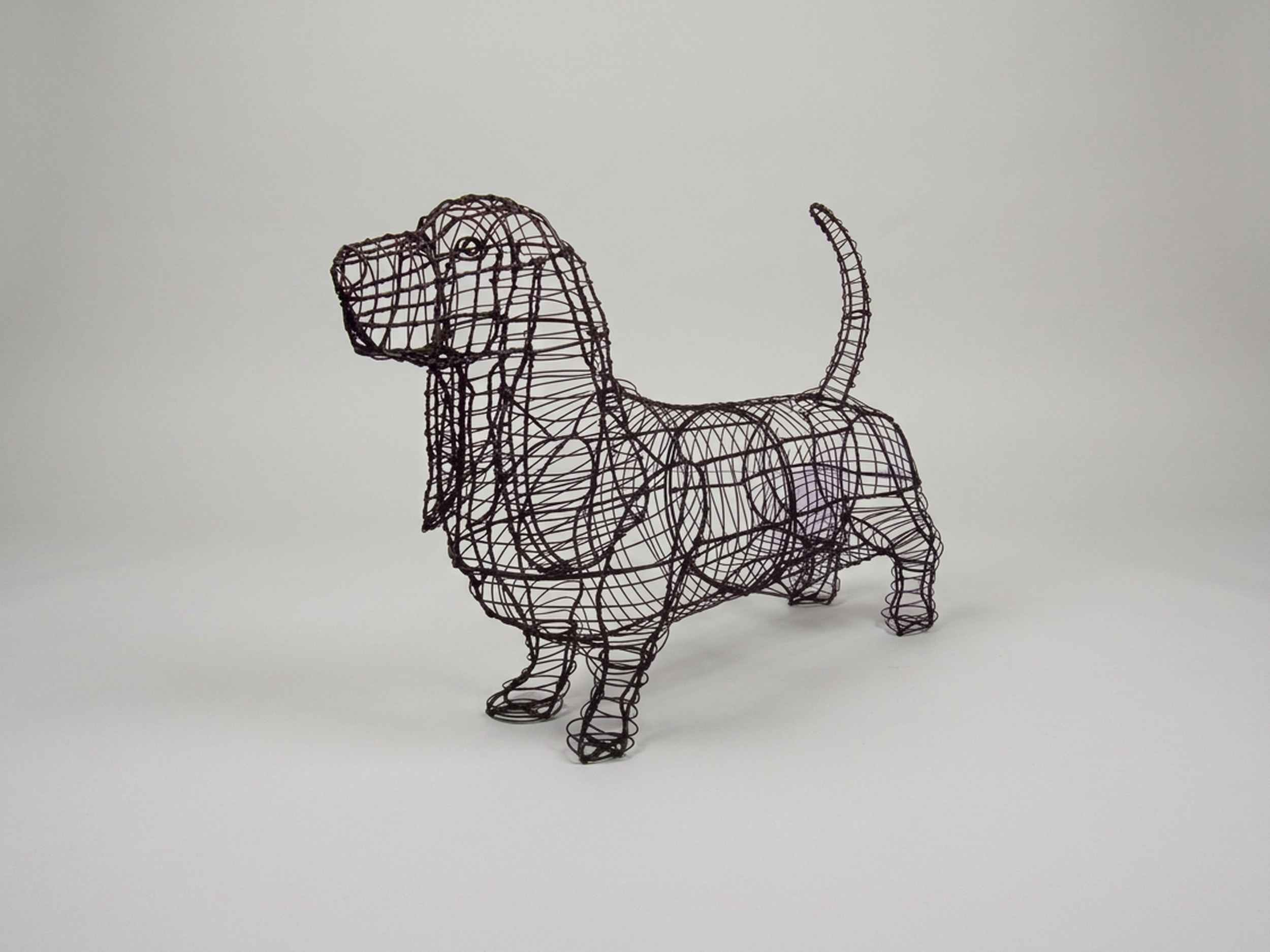 Basset Hound Topiary, Wire frame, 21 x 32 x 10 in Basset Hound Topiary, Wire frame, 21 x 32 x 10 in