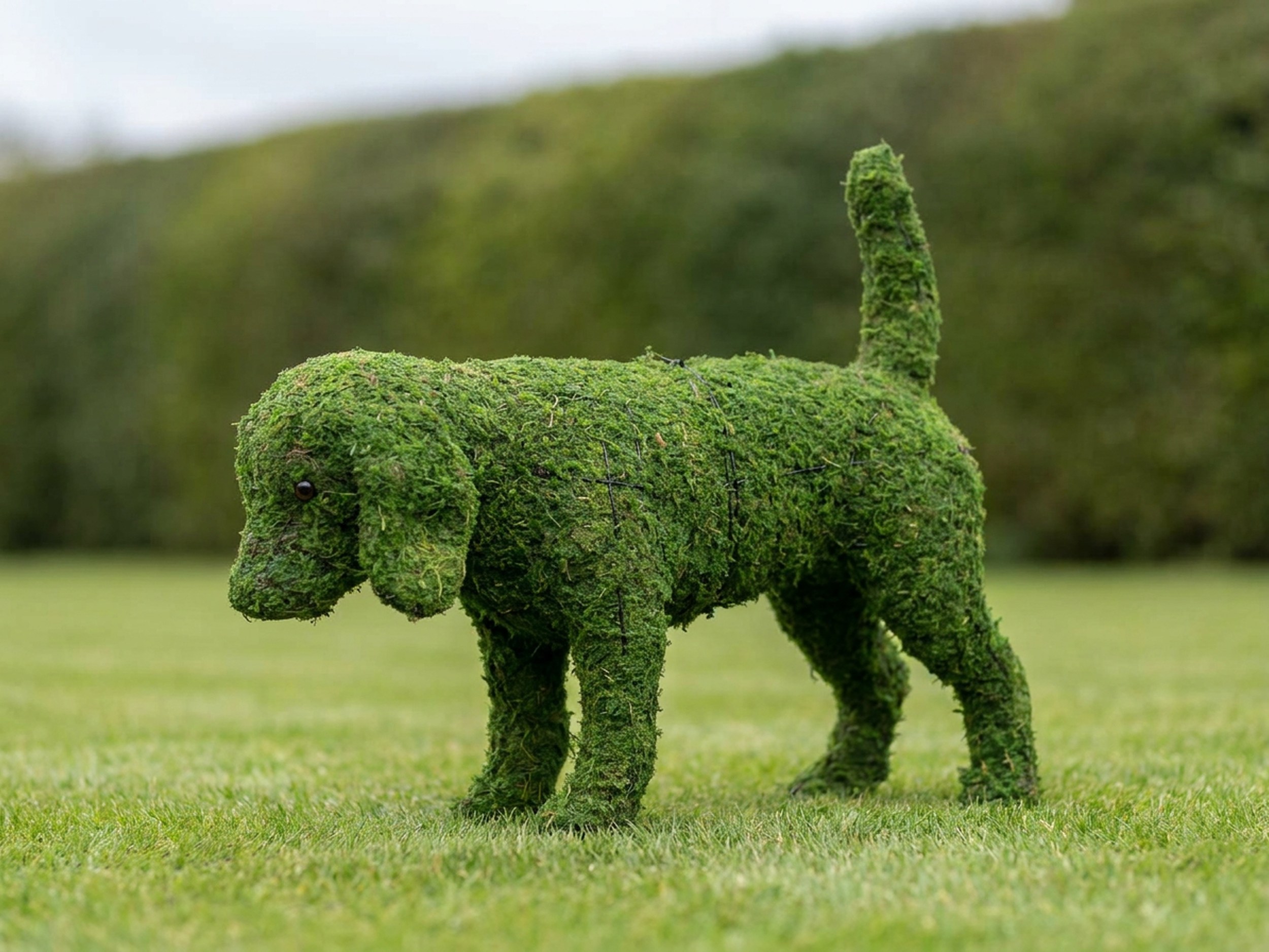Beagle Topiary, Mossed, 21 in Beagle Topiary, Mossed, 21 in