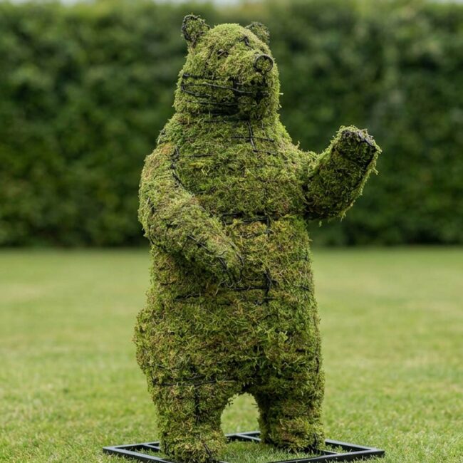 Standing Bear Topiary, 22 Inch (Mossed)