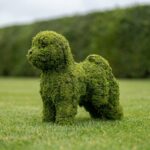 Bichon Frise Topiary, 19 in (Mossed)