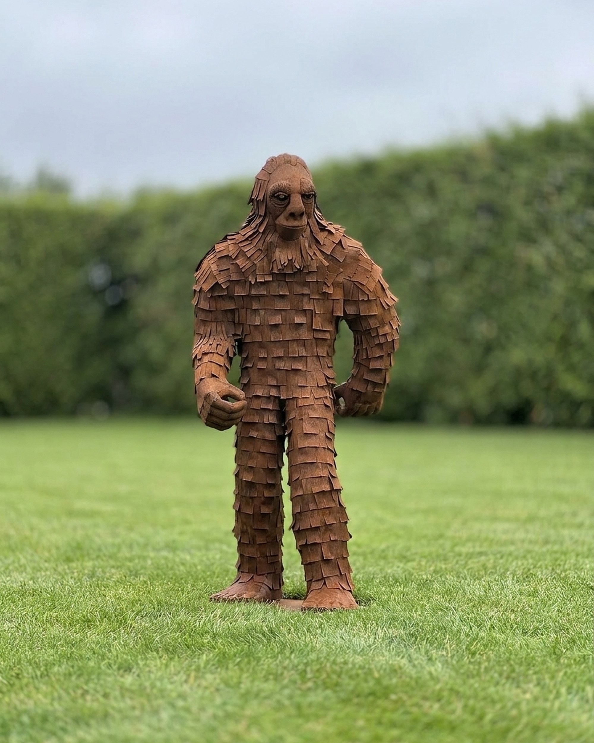 Big Foot Scrap Metal Sculpture, Spanish Style Big Foot Scrap Metal Sculpture, Spanish Style