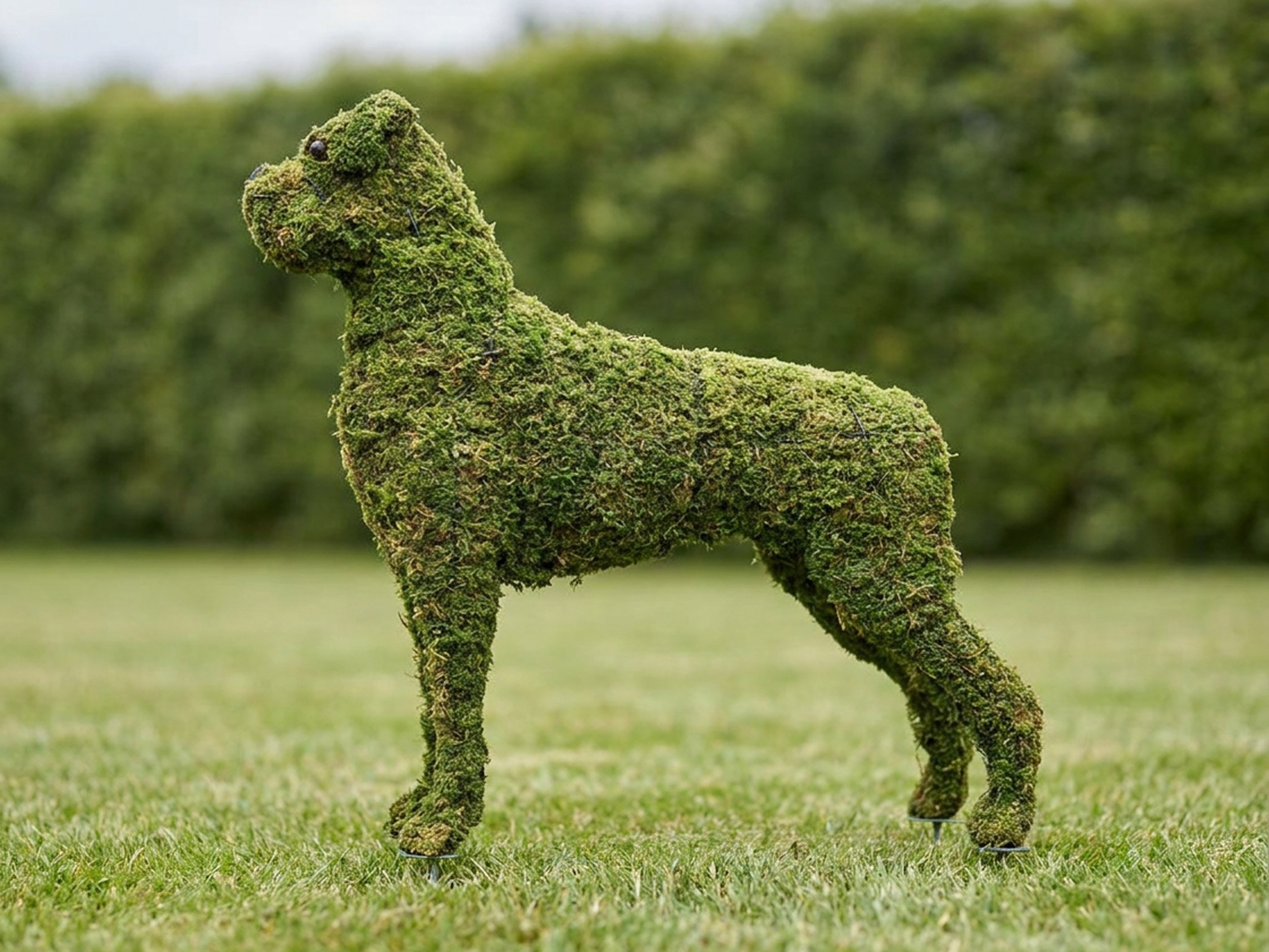Boxer Topiary, 31 Inch (Mossed)