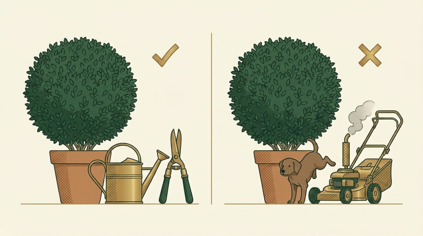 Why Live Boxwood Foliages for Topiaries?