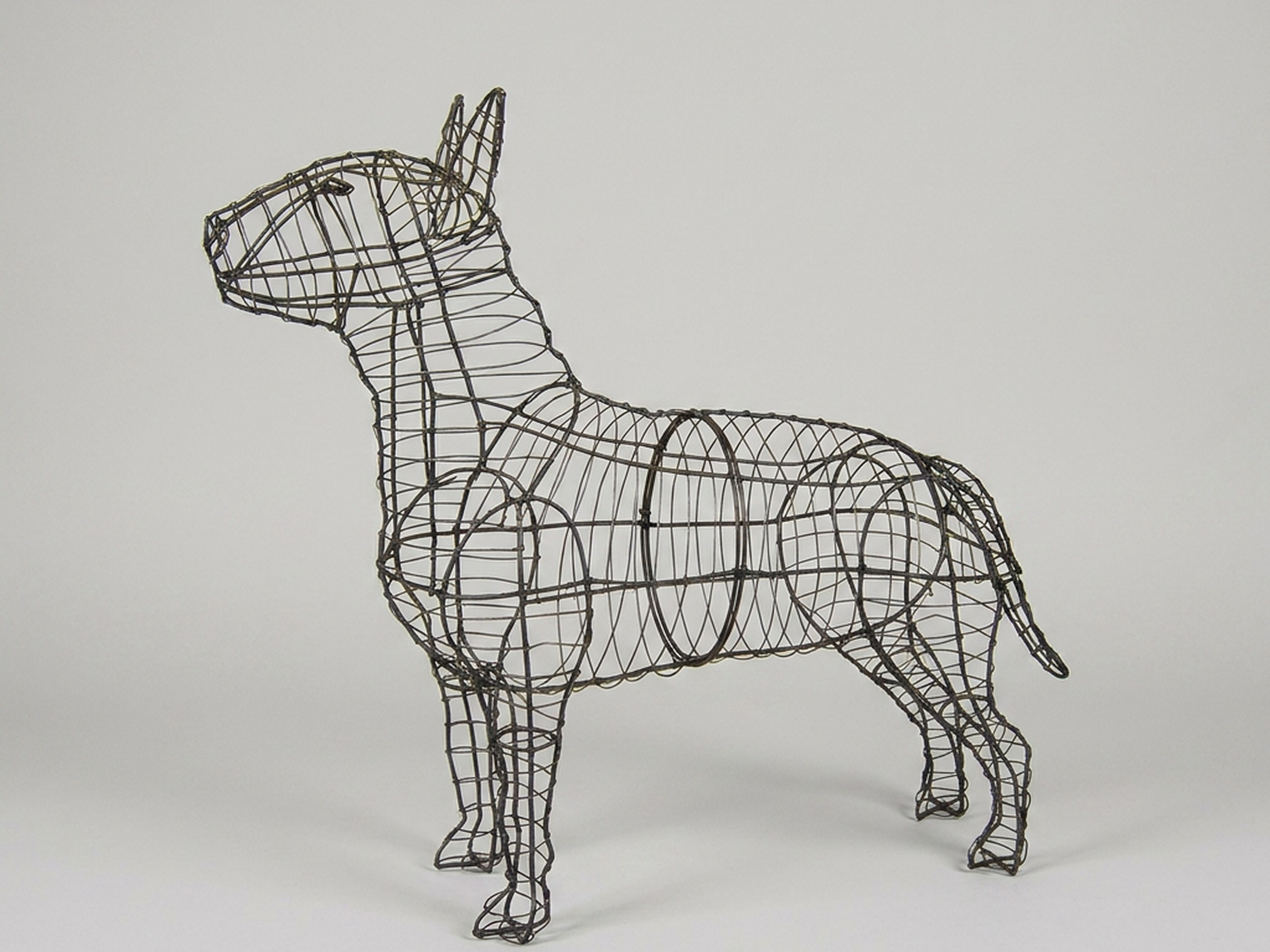 Bull Terrier Topiary, Wire frame, 27 in Bull Terrier Topiary, Wire frame, 27 in
