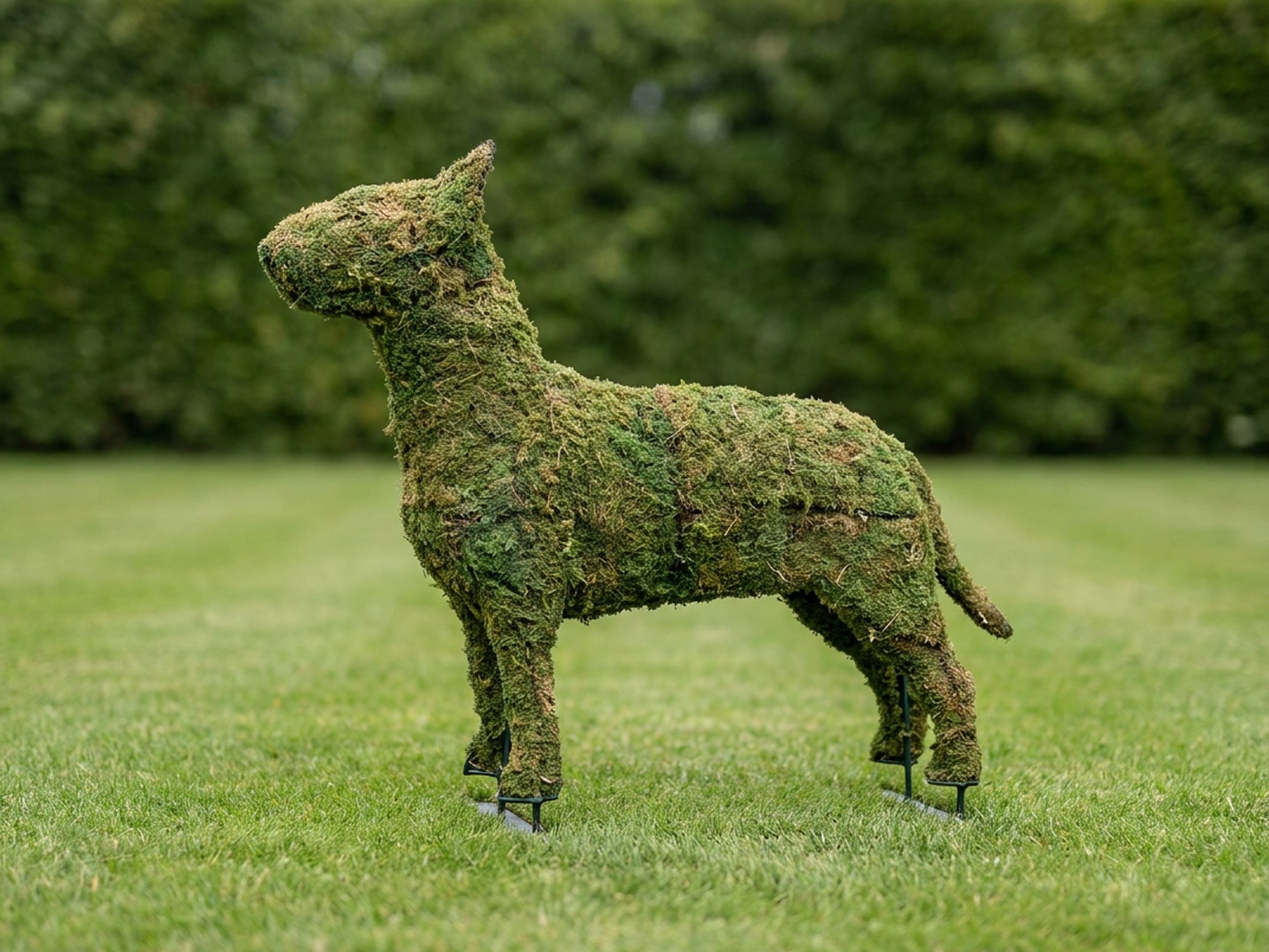 Bull Terrier Topiary, 27 Inch (Mossed) Bull Terrier Topiary, 27 Inch (Mossed)