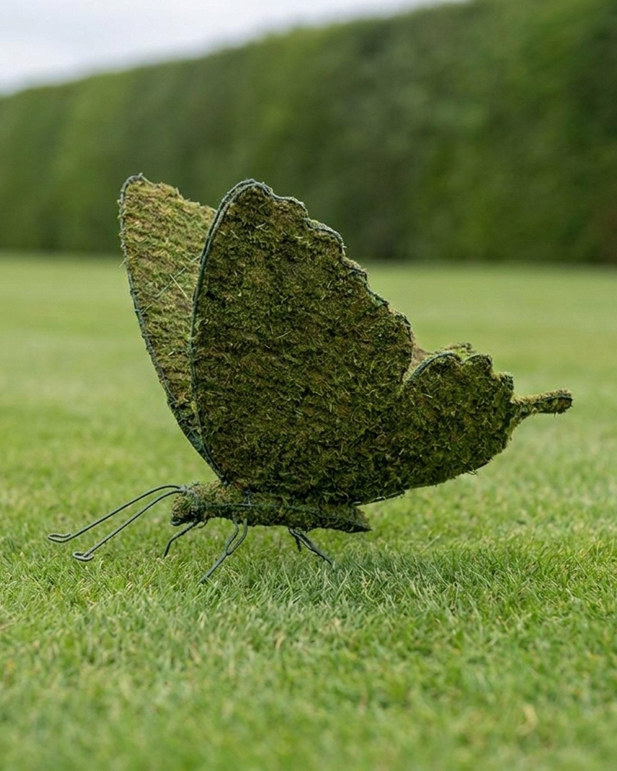 Butterfly Topiary, Mossed, 25 in Butterfly Topiary, Mossed, 25 in