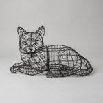 Cat Lying Topiary Frame, 10 in