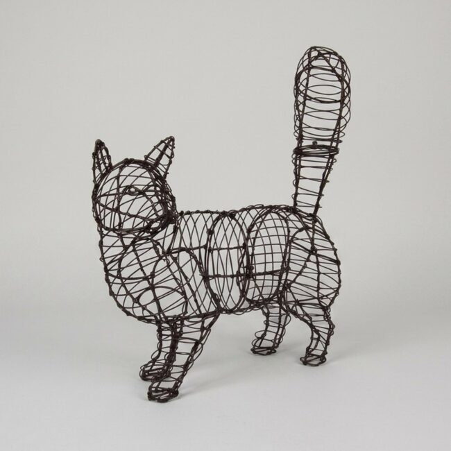 Walking Cat Topiary Frame, 18 inch