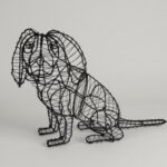Cavalier Sitting Topiary Frame, 16 in