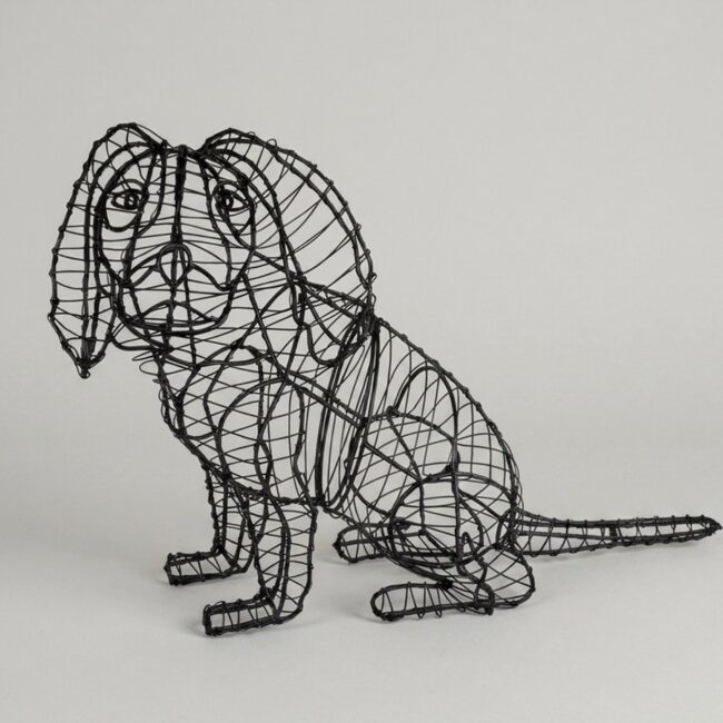 Cavalier Sitting Topiary Frame, 16 in