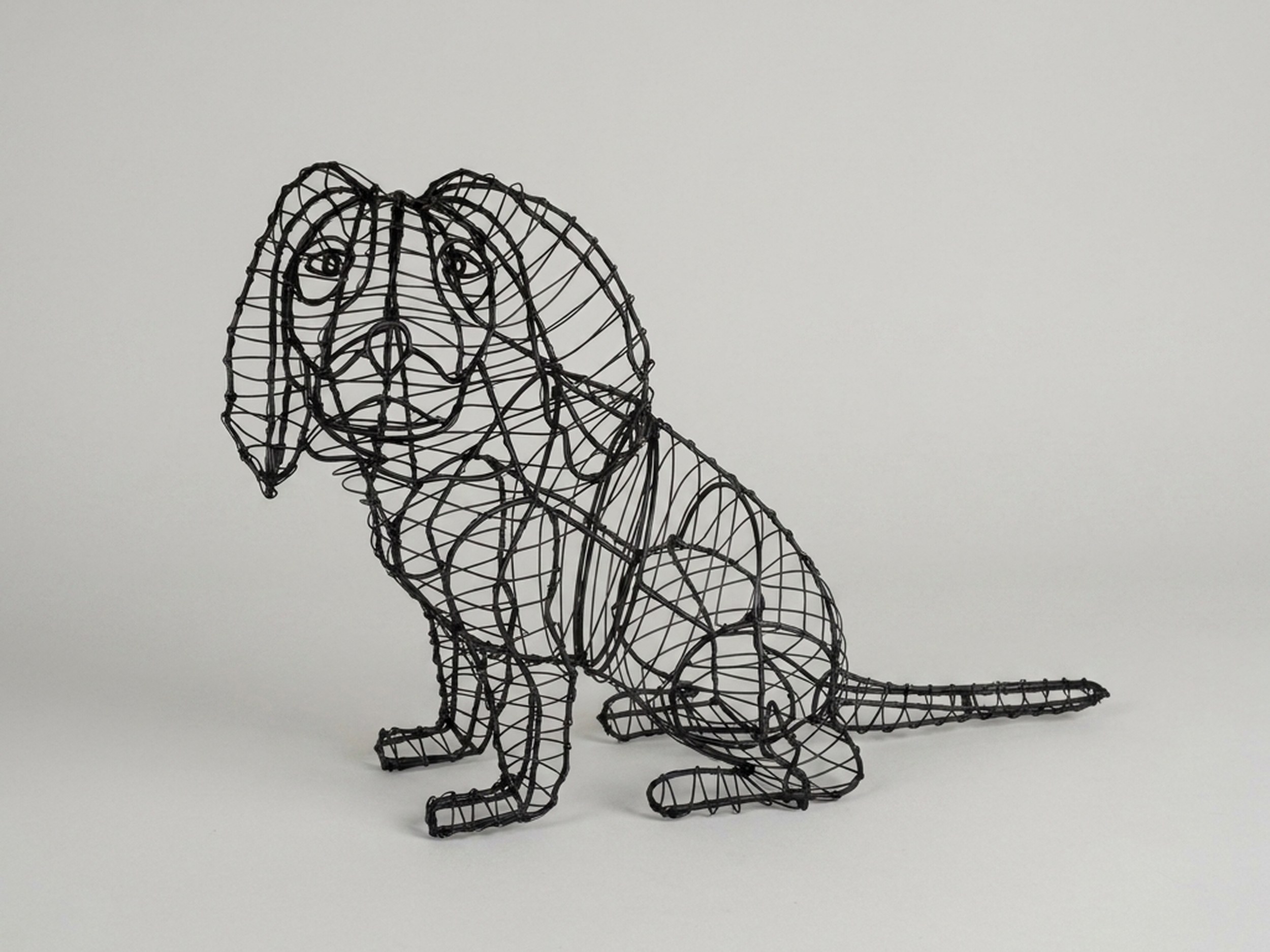 Cavalier Sitting Topiary, Wire frame, 16 in Cavalier Sitting Topiary, Wire frame, 16 in
