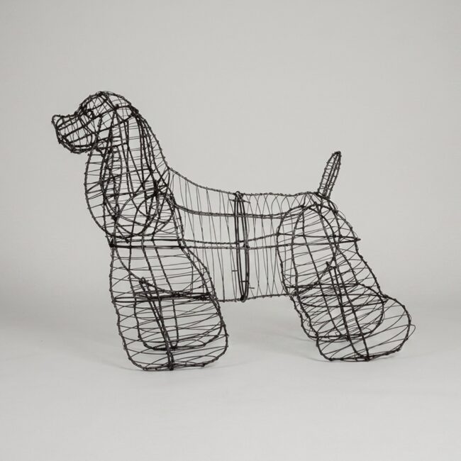 Cocker Spaniel Topiary, Frame, 21 in