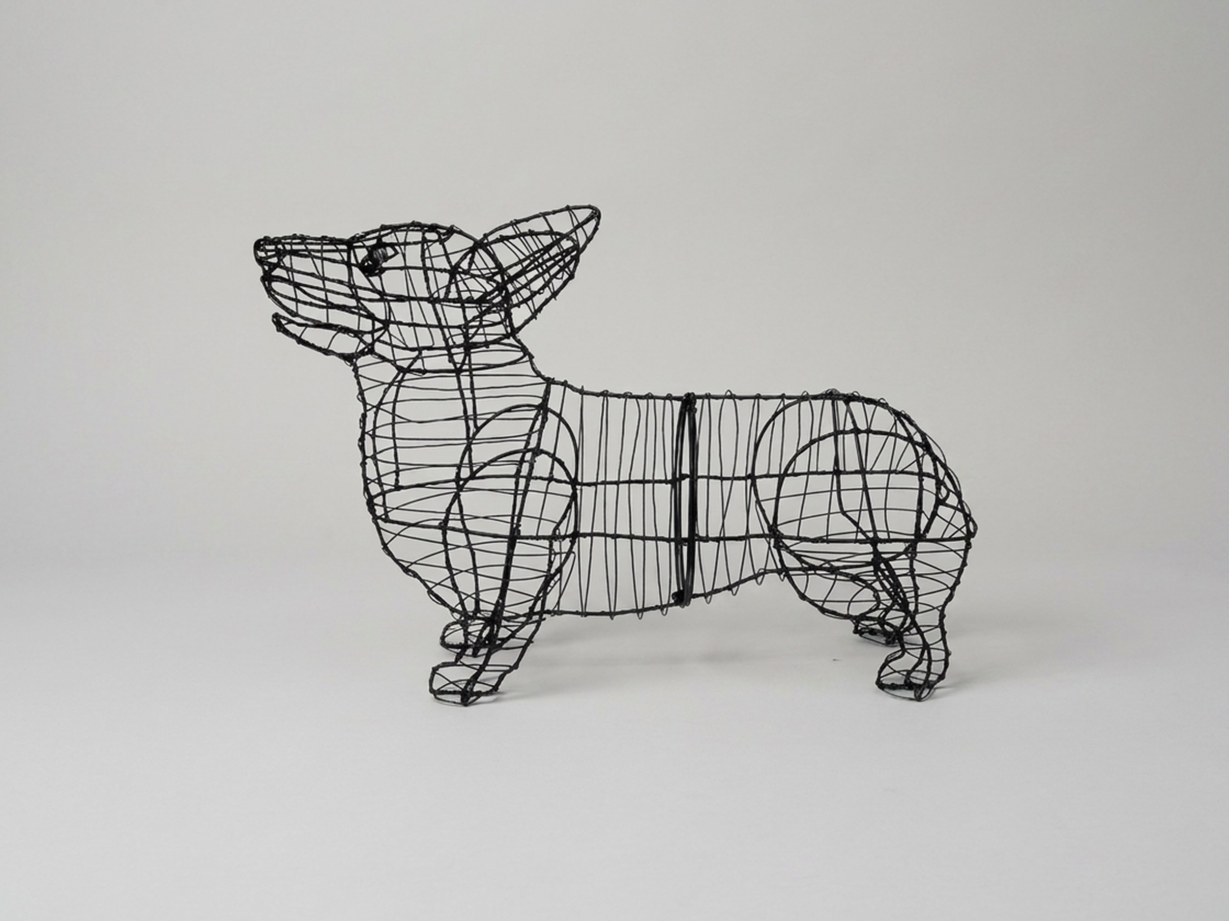 Corgi . Topiary, Wire frame, 17 in Corgi . Topiary, Wire frame, 17 in