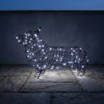 Lit Corgi Topiary Frame, 17 inch