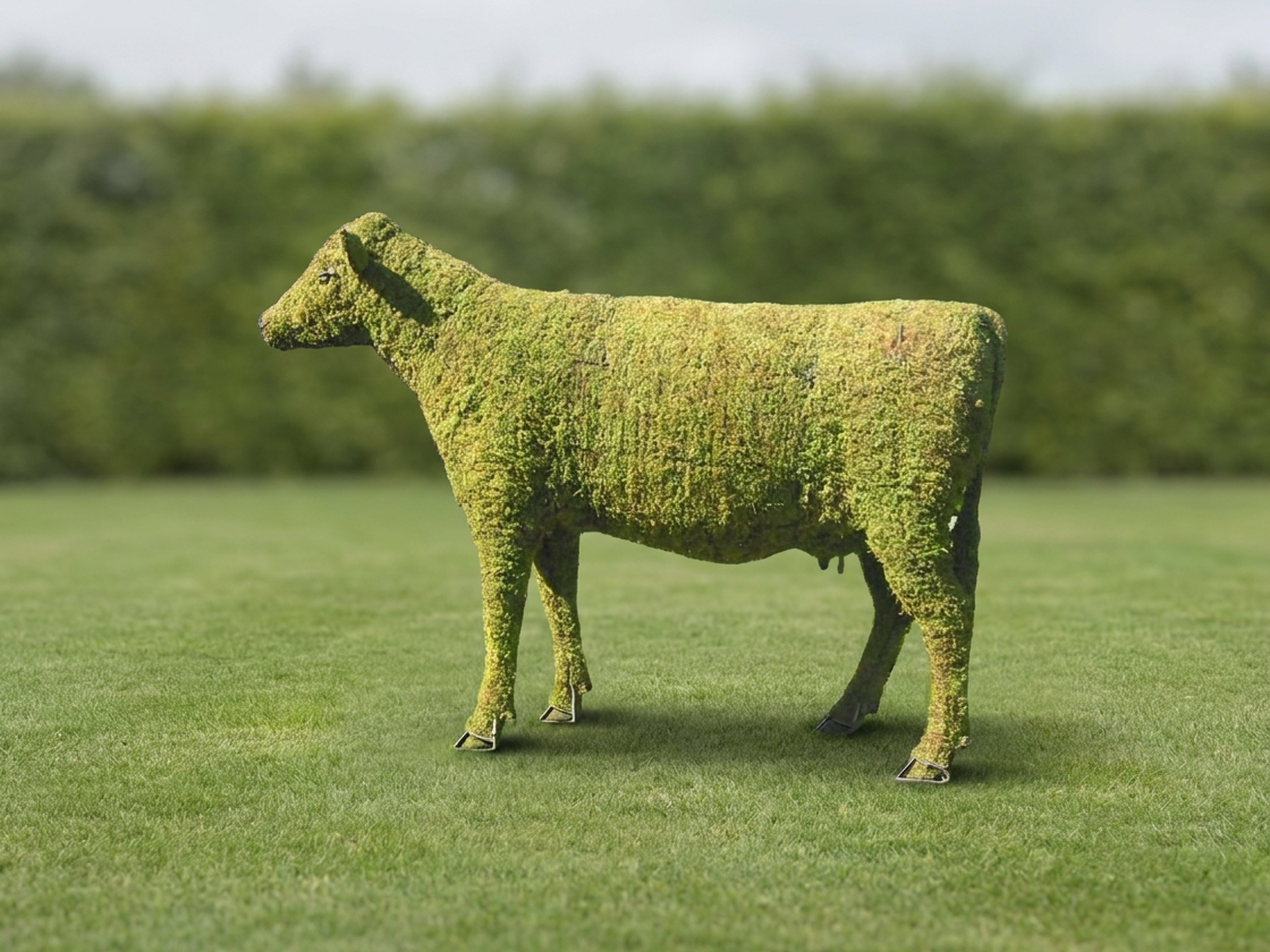 Cow Topiary, Mossed, 60 in Cow Topiary, Mossed, 60 in