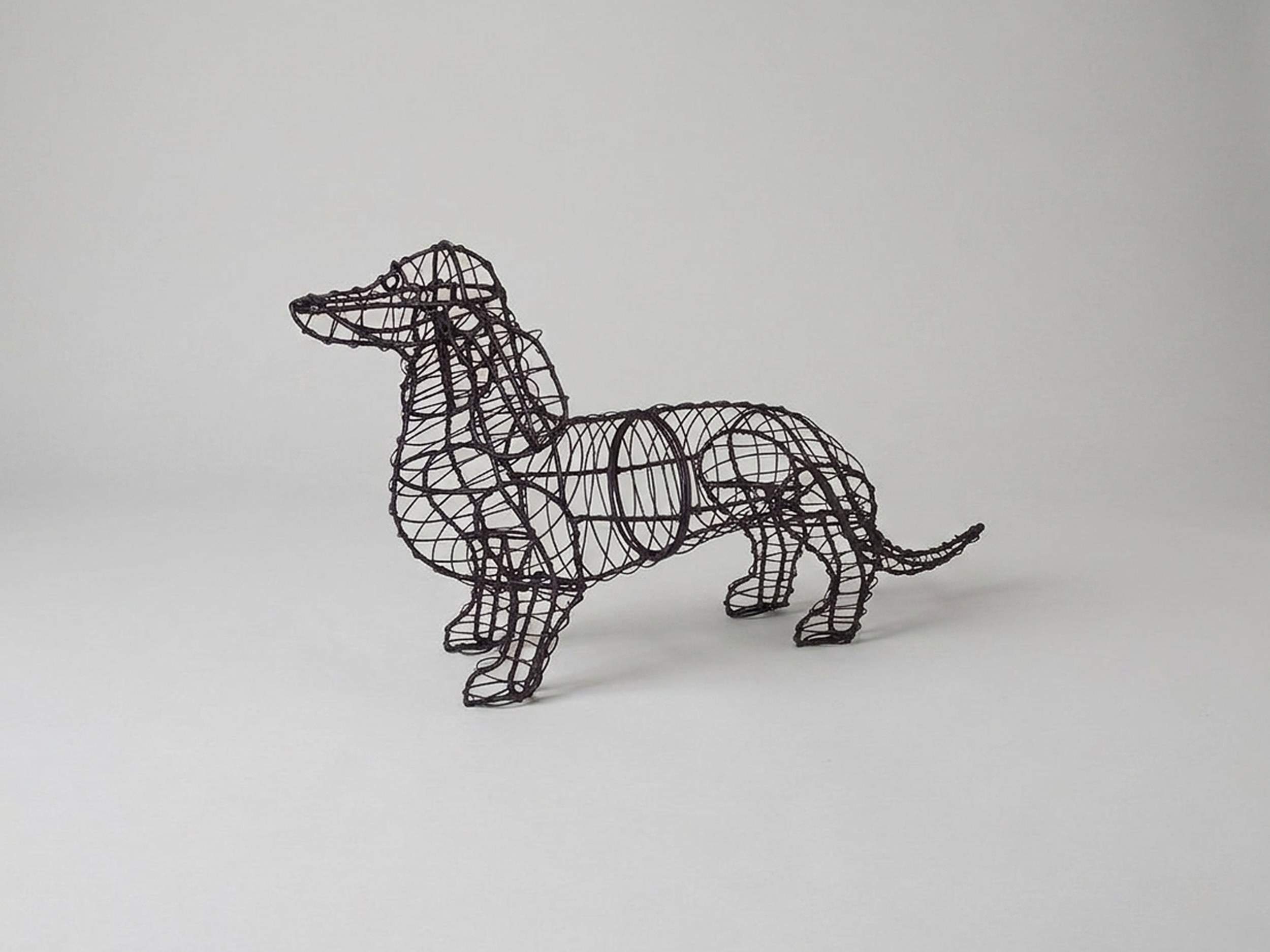 Dachshund Topiary, Wire frame, 13 in