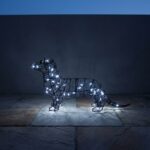 Dachshund Wire Topiary, 13 in (Lit)