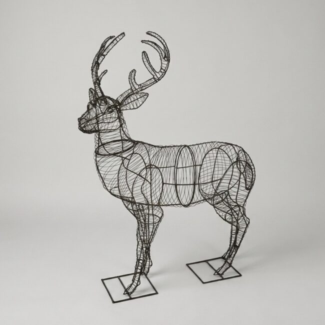 Deer Wire Frame Topiary, 52 in