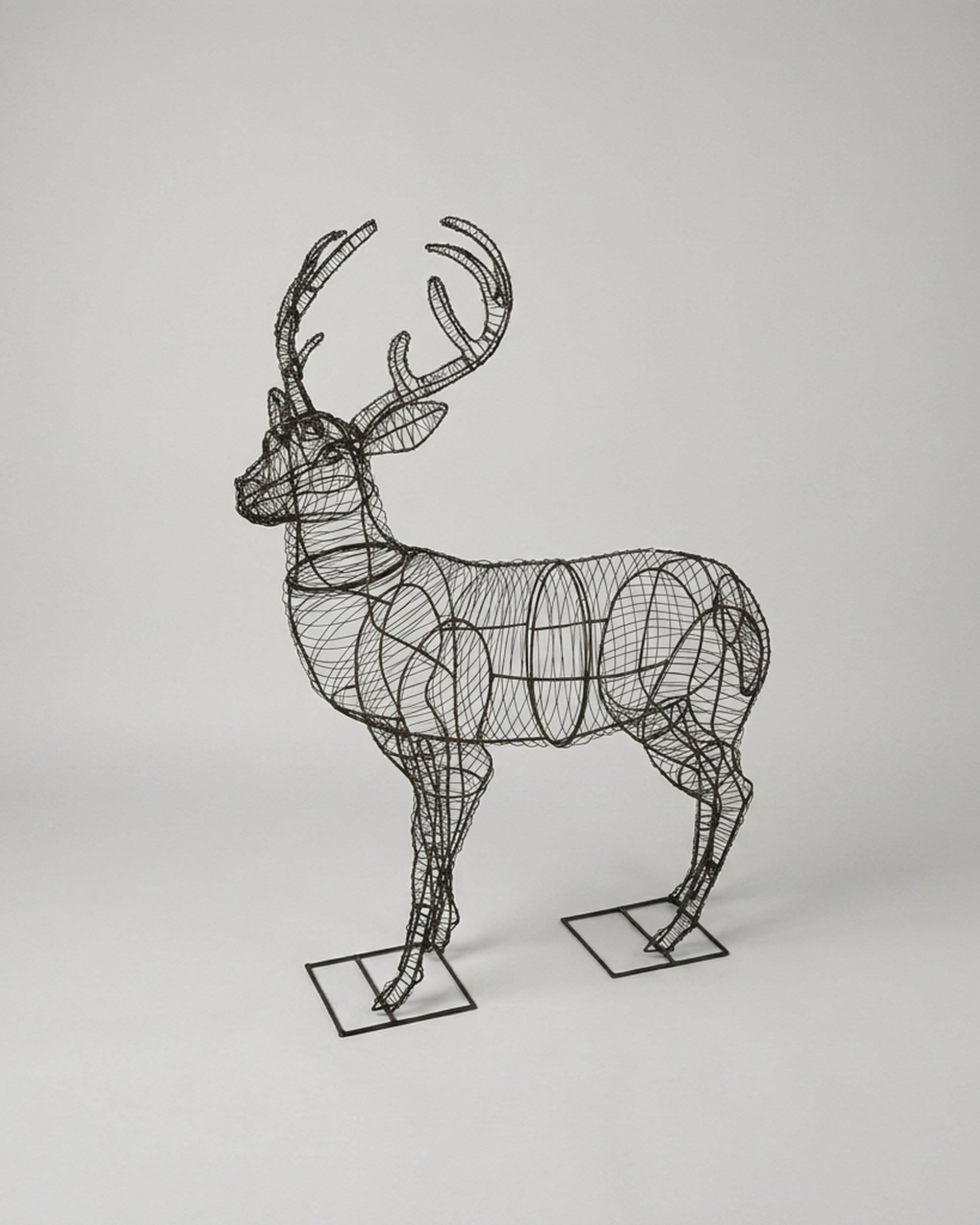 Deer Wire Frame Topiary, 52 in