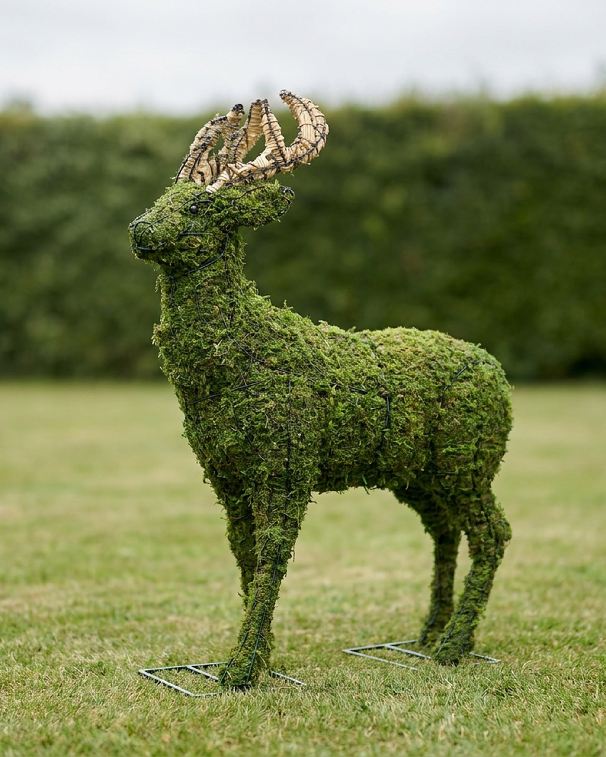 52 Inch Mossed Deer Topiary 52 Inch Mossed Deer Topiary