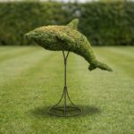 Dolphin Topiary, 33 in (Mossed)