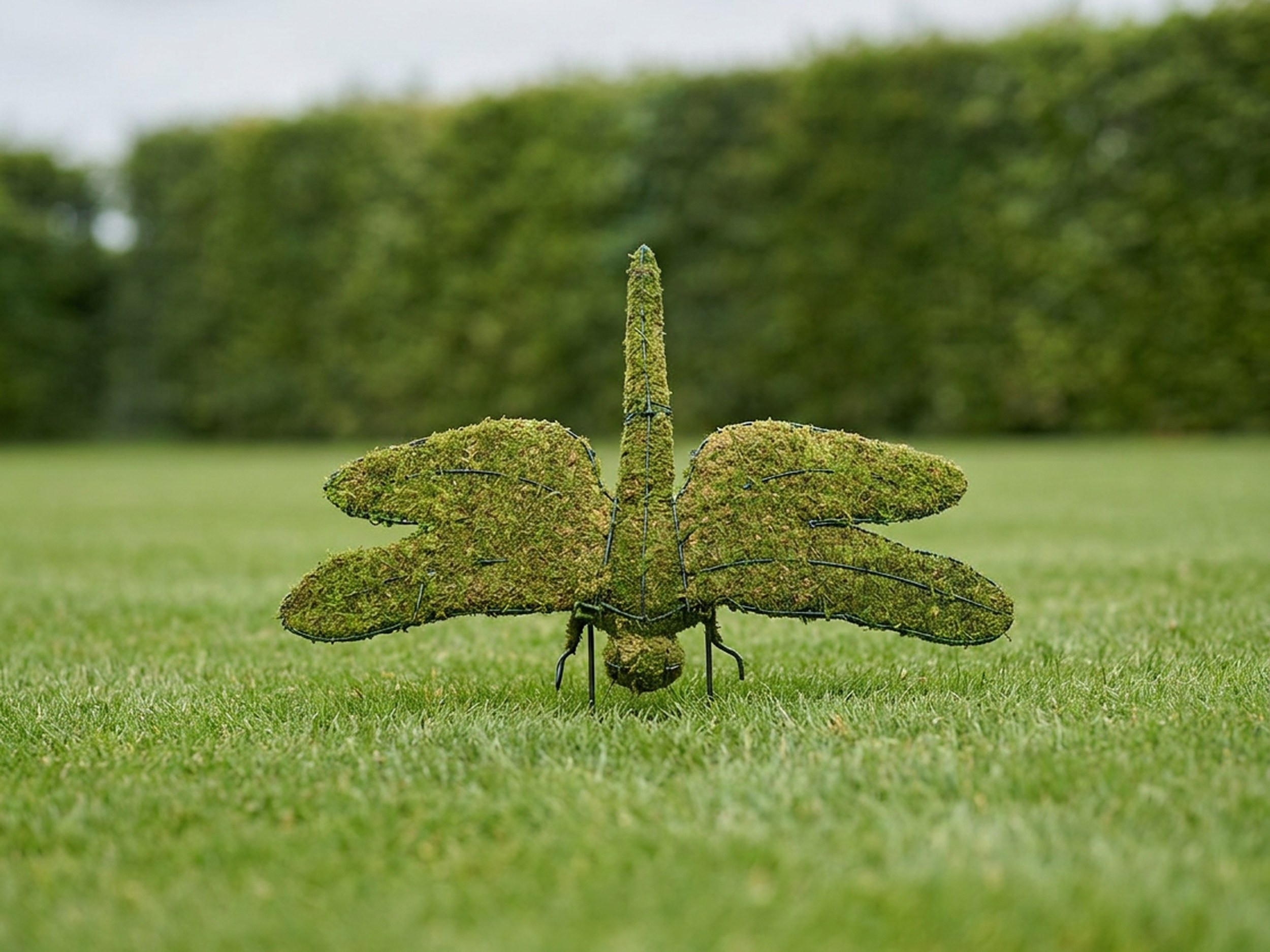 Dragonfly Wide Topiary, Mossed, 48 in Dragonfly Wide Topiary, Mossed, 48 in