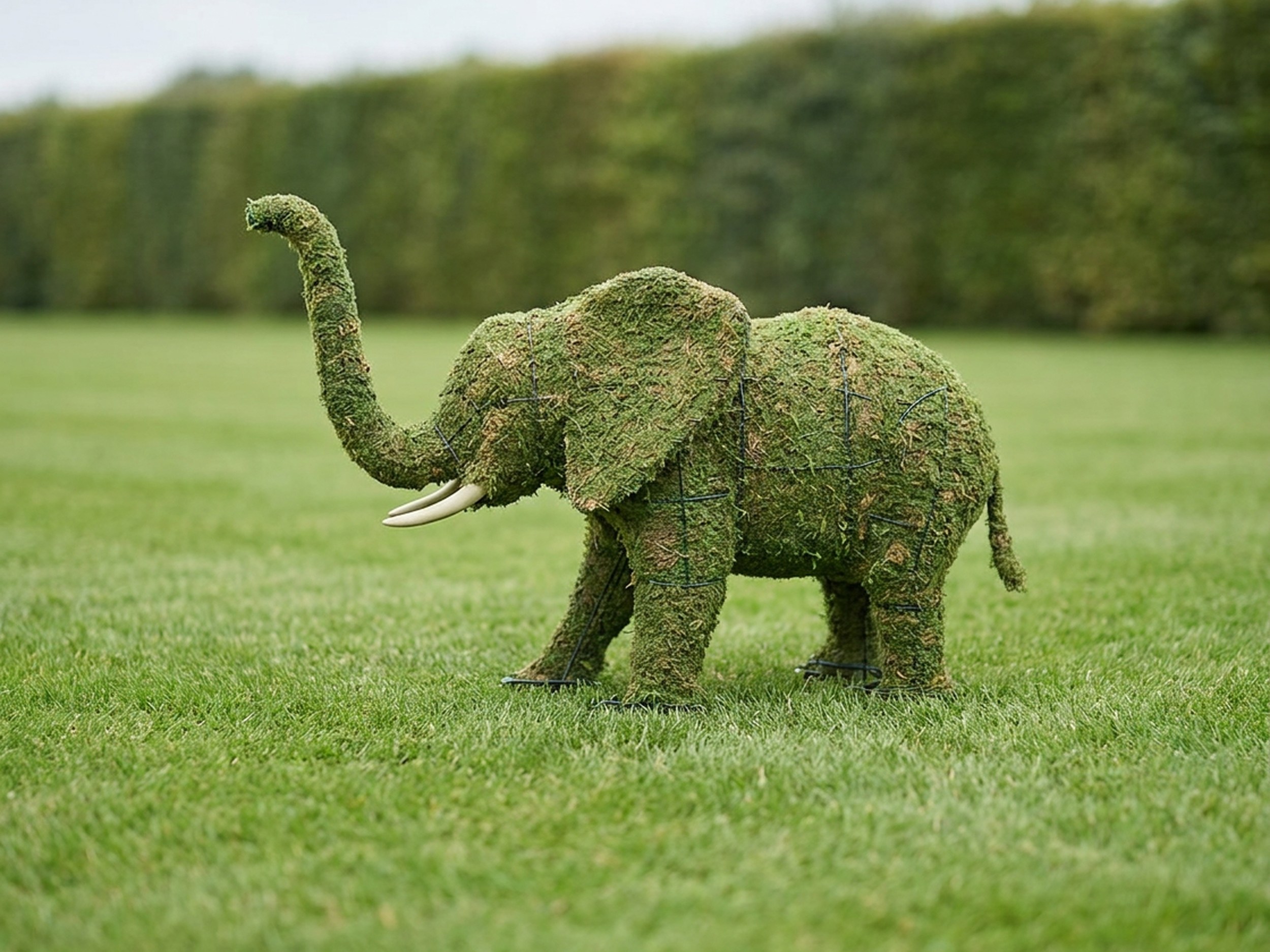 Elephant Topiary, 19 Inch (Mossed) Elephant Topiary, 19 Inch (Mossed)