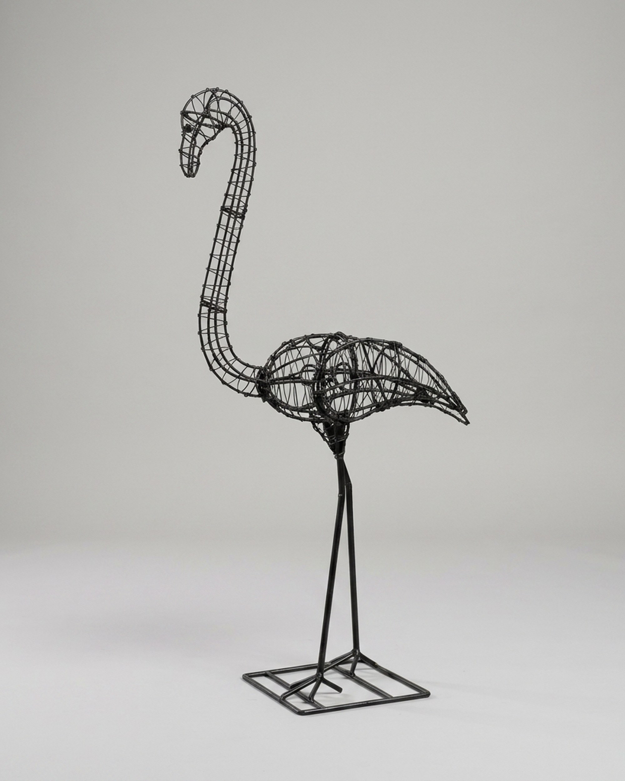 Flamingo Topiary, Wire frame, 40–54 in Flamingo Topiary, Wire frame, 40–54 in