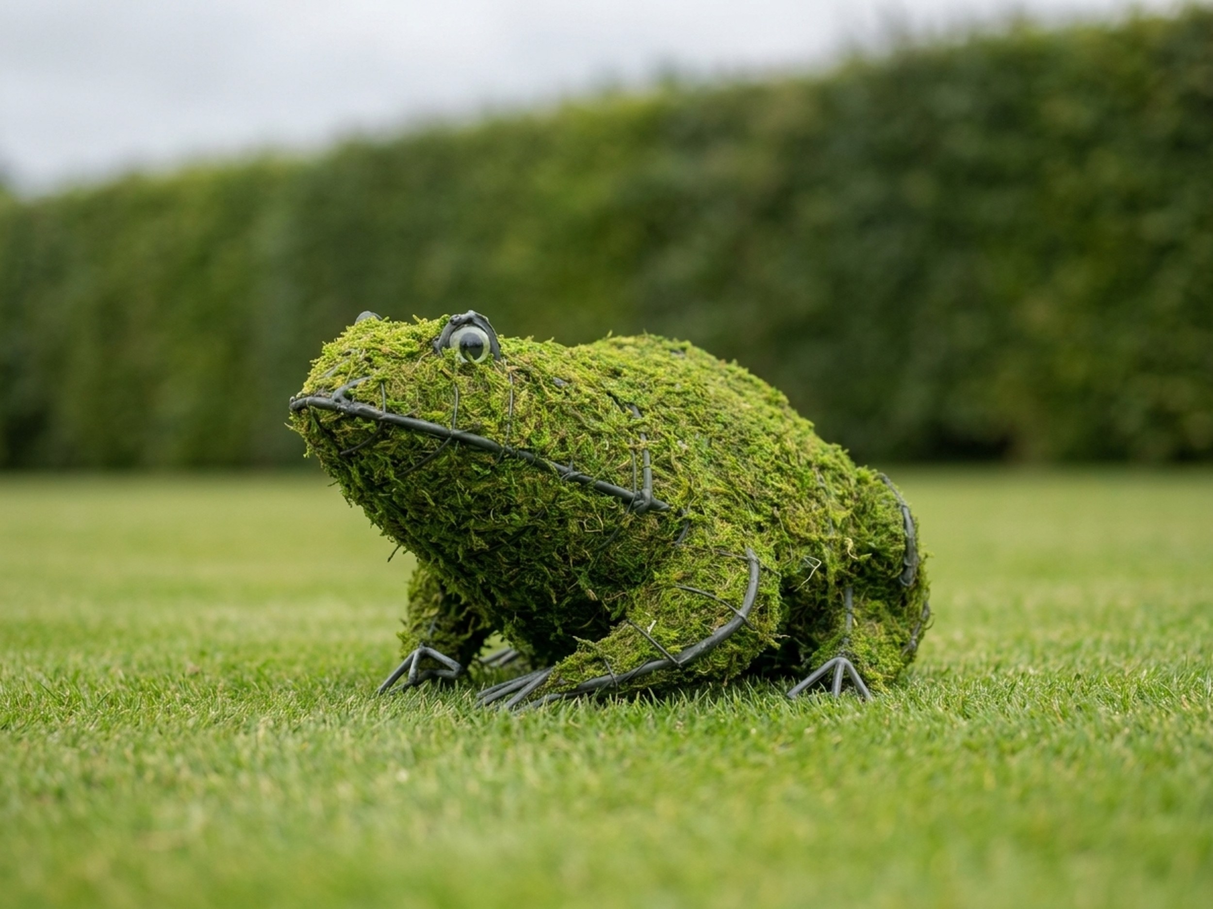 Frog Topiary, Mossed, 4 in