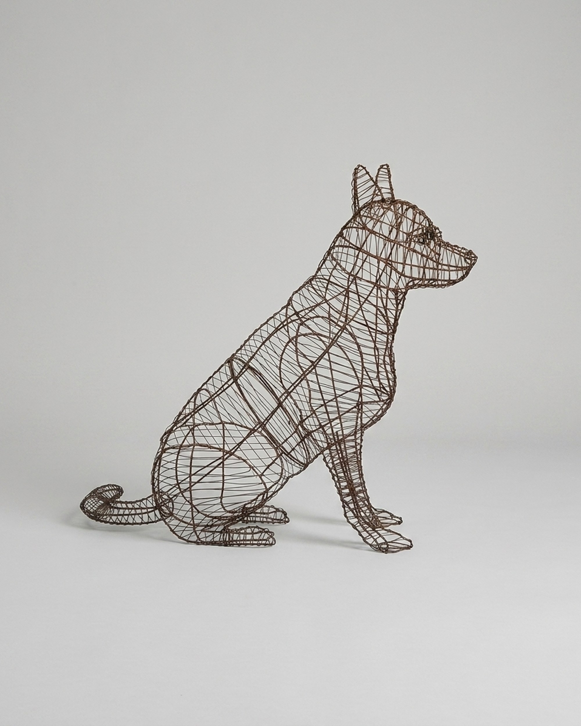 Sitting German Shepherd Topiary Frame, 36 inch Sitting German Shepherd Topiary Frame, 36 inch
