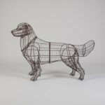 Golden Retriever Topiary Frame, 31 inch