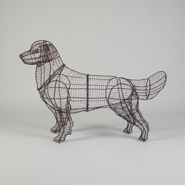 Golden Retriever Topiary Frame, 31 inch