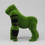 Gorilla Topiary Sculpture, 6.07 Ft