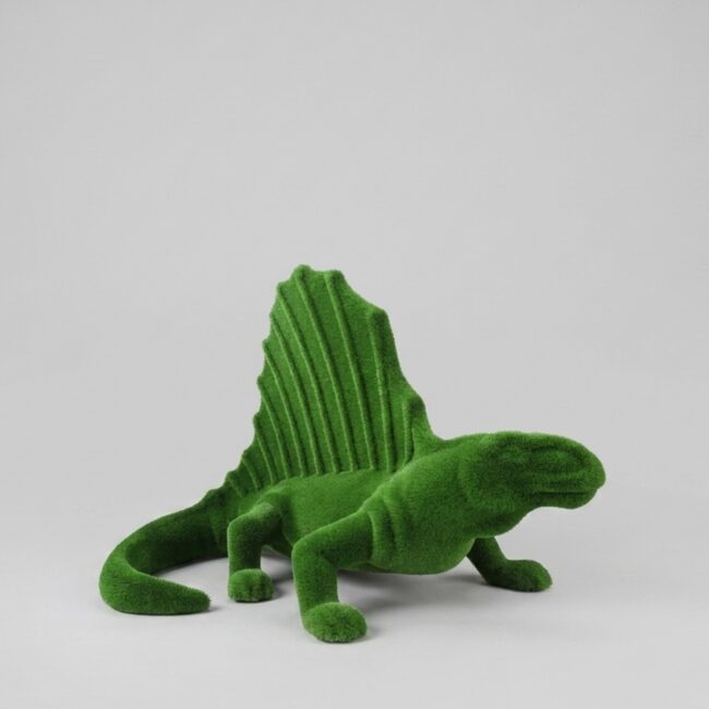 Green Dinosaur Topiary Sculpture, 6.07 Ft