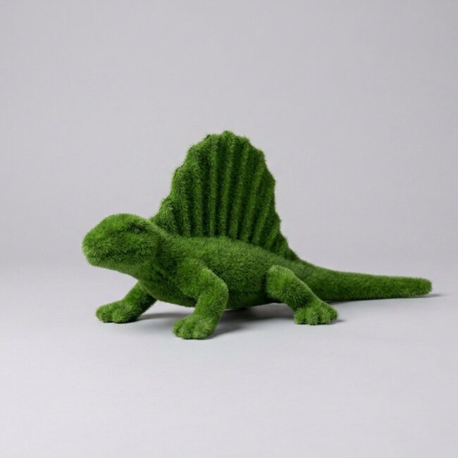 Green Dinosaur Moss Topiary, 8.04 ft