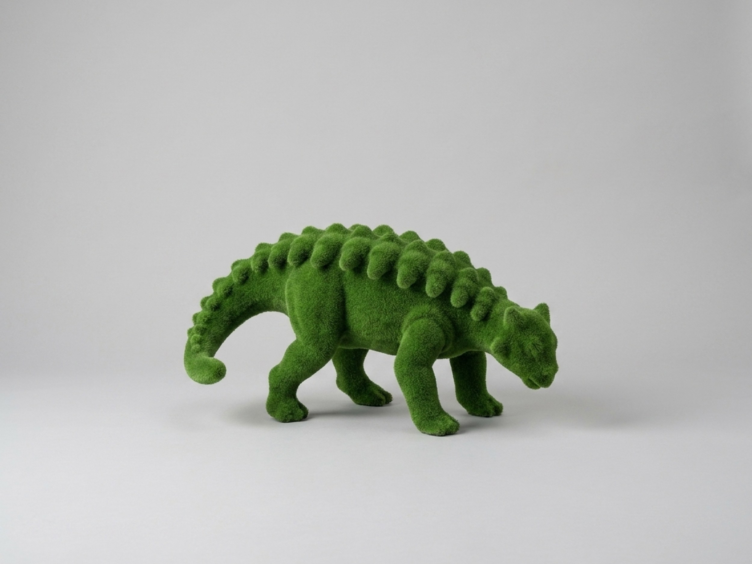 Dinosaur Art Topiary, Mossed, 7.55 ft
