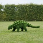 Green Dinosaur Topiary Sculpture, 4.59 Ft