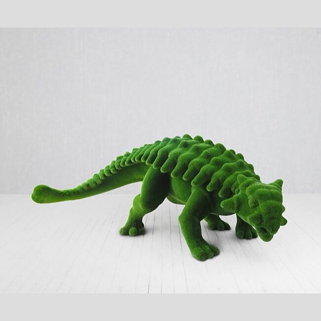 Green Dinosaur Topiary Figurine
